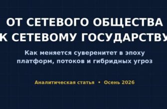 От сетевого общества к сетевому государству: как меняется суверенитет в эпоху платформ, потоков и гибридных угроз